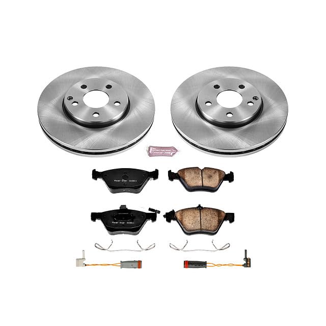 Power Stop KOE5168 Front Replacement Brake Kit-OE Brake Rotors & Ceramic Brake Pads For Mercedes-Benz E320 2004-2005, E350 2006-2009 [Model Specific]