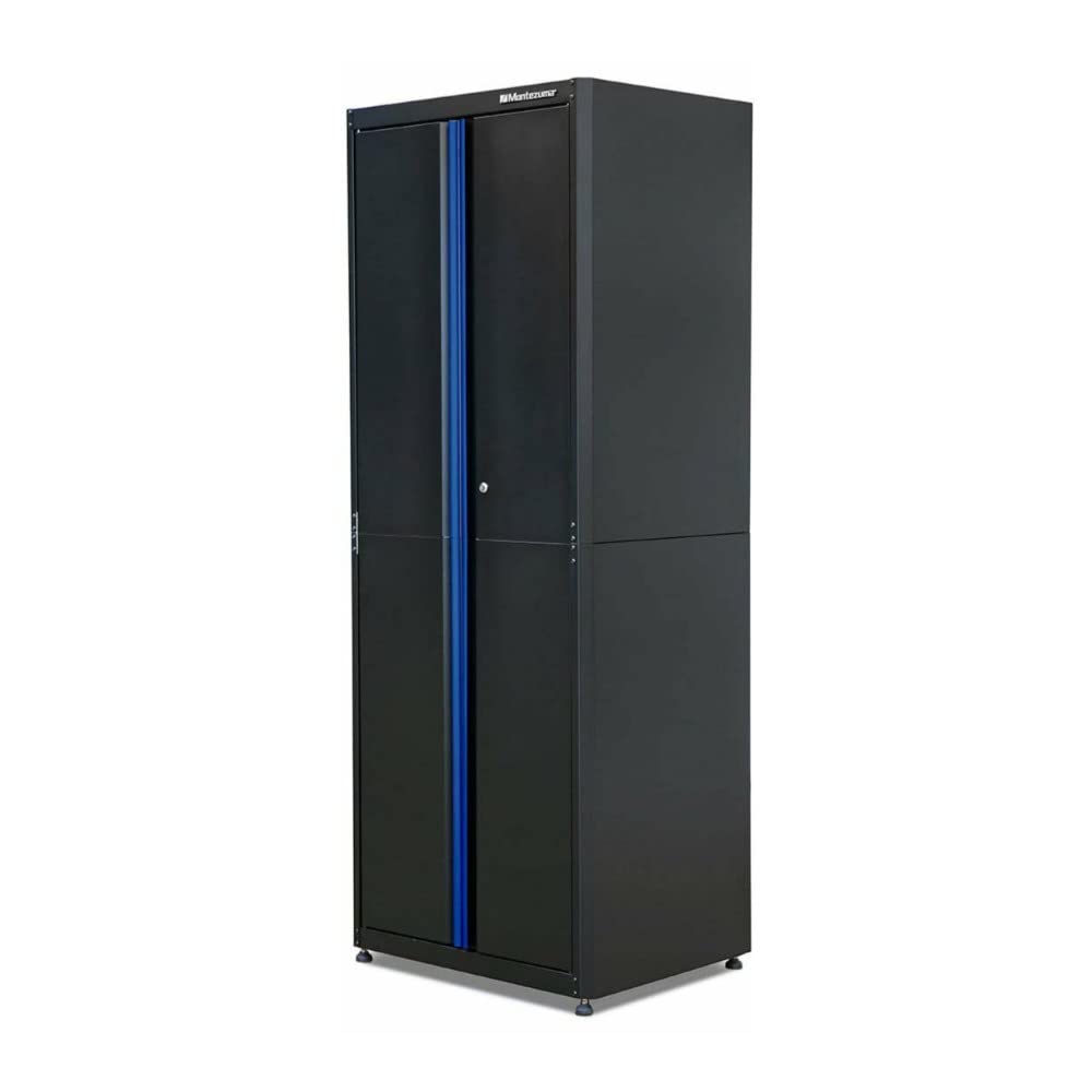 30.5" x 24" Montezuma 2-Door Locking Standing Cabinet for Garage Tool Storage, Black