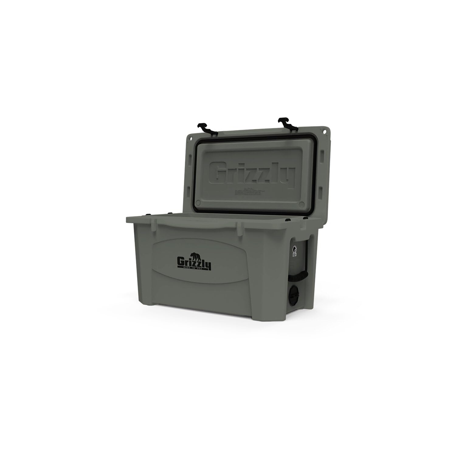 60 Cooler Grizzly | 60 qt Ice Chest Durable Rotomolded Insulated | Made in USA | Warranty for Life | for Beach Boat Camping Fishing Hunting | G60 | Lunar Green