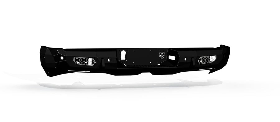 Evolution Road Armor 4192ER0B Rear Bumper - Texture Black - Compatible with: 2019-2024 RAM 2500 3500 4500