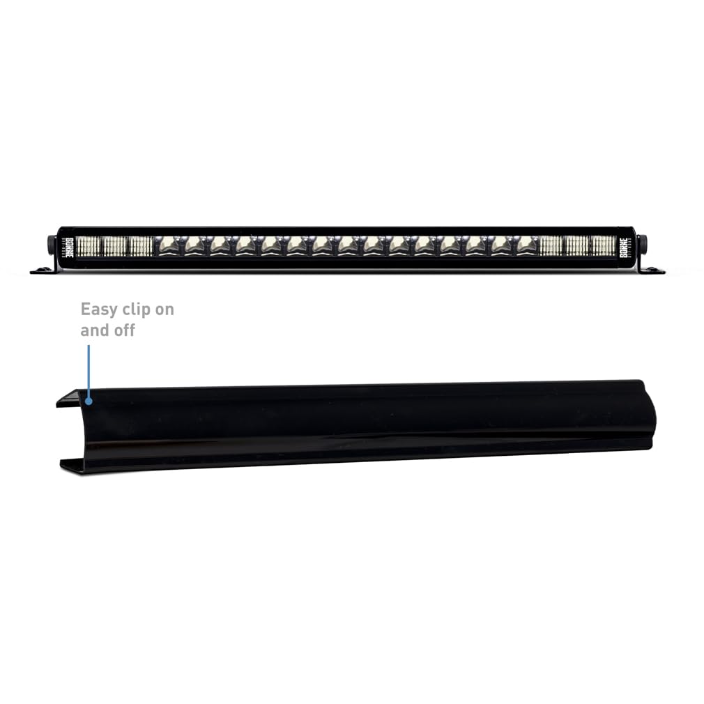 Off-Road Borne Light Bar Cover Single Row 20 In. Black