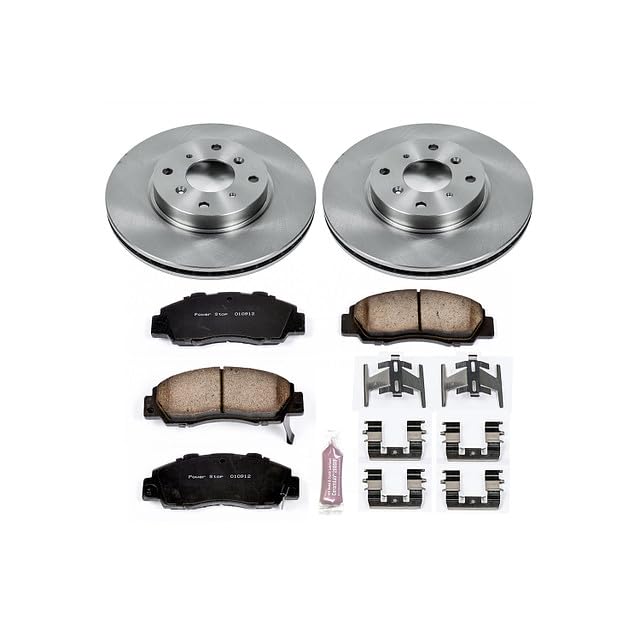 POWERSTOP Autospecialty KOE1037 Front Replacement Brake Kit-OE Brake Rotors & Ceramic Brake Pads