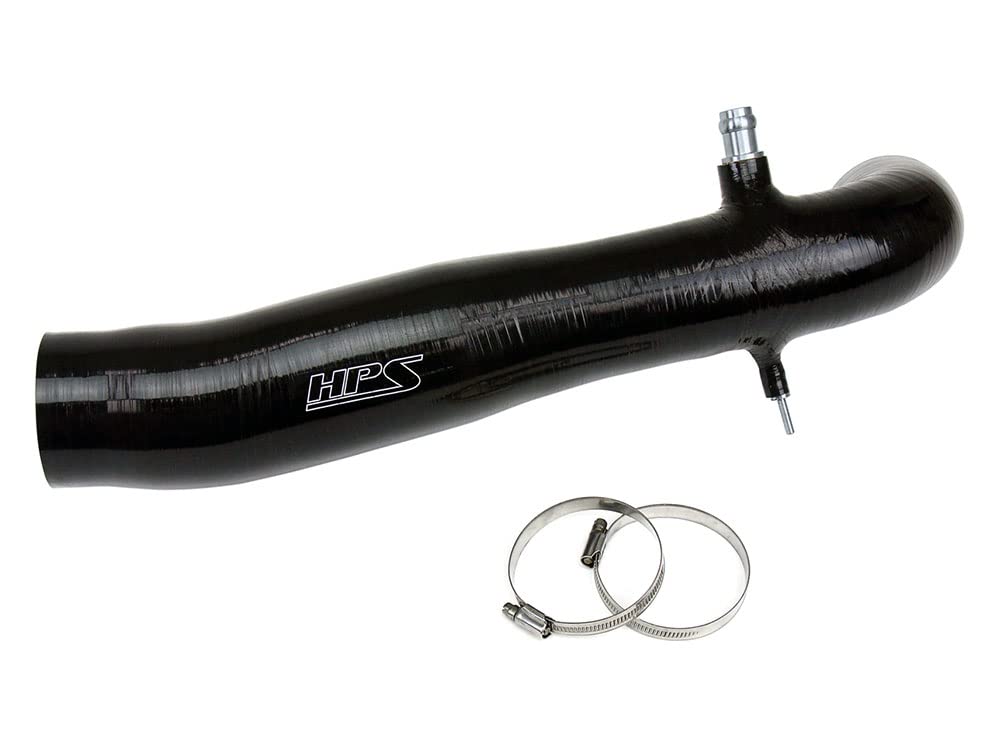 Black HPS Silicone Air Intake Hose Post MAF Tube Compatible for 2005-2023 Toyota Tacoma 2.7L 4Cyl, 57-1827-BLK
