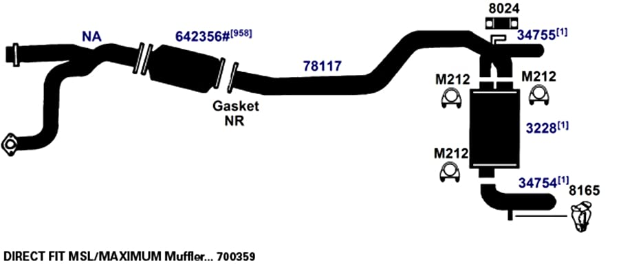 Exhaust AP Products Muffler 3228