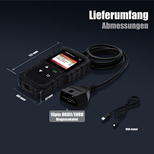 Millennium 30 Launch OBD2 Scanner,Car Code Reader with Full OBD2 Functions,Check Engine Light Car Diagnostic Tool,O2 Sensor/EVAP System/Smog Test/Check I/M Readiness Car Scanner,Lifetime Free Update