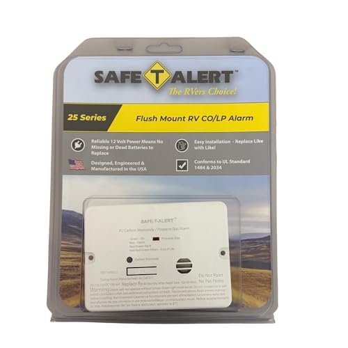 Mini Safe T Alert - Dual LP/CO Alarm - Flush Mount White - 25-742-WT
