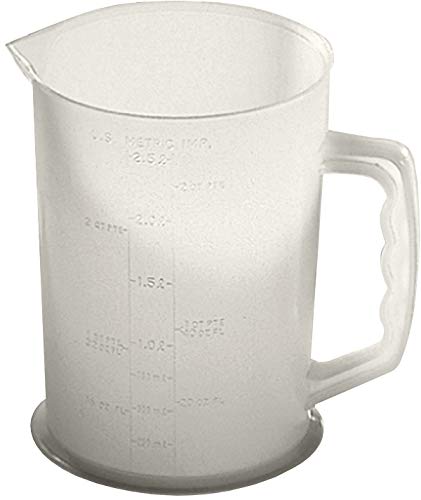 Heavy Duty WirthCo 94046 Graduated Measuring Container with Spout - 4.5 Quart Capacity Funnel king