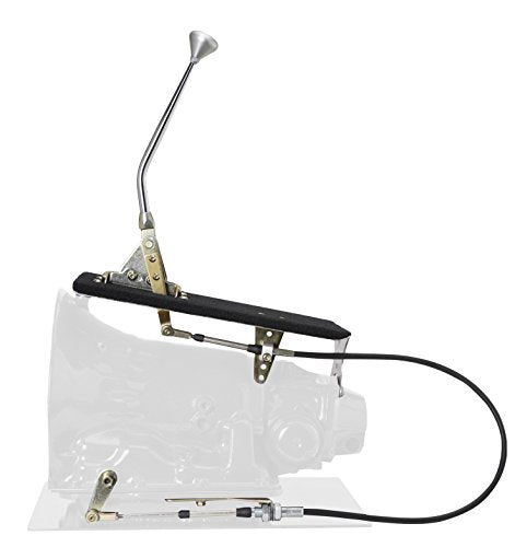 Ford AODE/4R70W CO Shifter Chrome 10" Single Bend Lever Mushroom Polished Knob