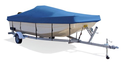 Taylor Made Products Semi-Custom Trailerite Boat Cover for Center Console Bay Style Boat with Outboard Motor - Includes Motor Hood, Multiple Sizes and Colors