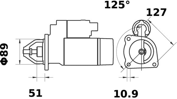 MS281 Mahle Starter