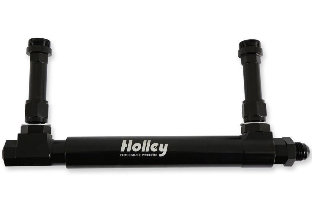 34-39 Holley Black Anodized Adjustable Billet Fuel Line
