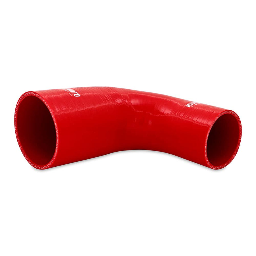 Mishimoto 90-Degree MMCP-R90-22530RD Silicone Transition Coupler, 2.25" to 3.00", Red