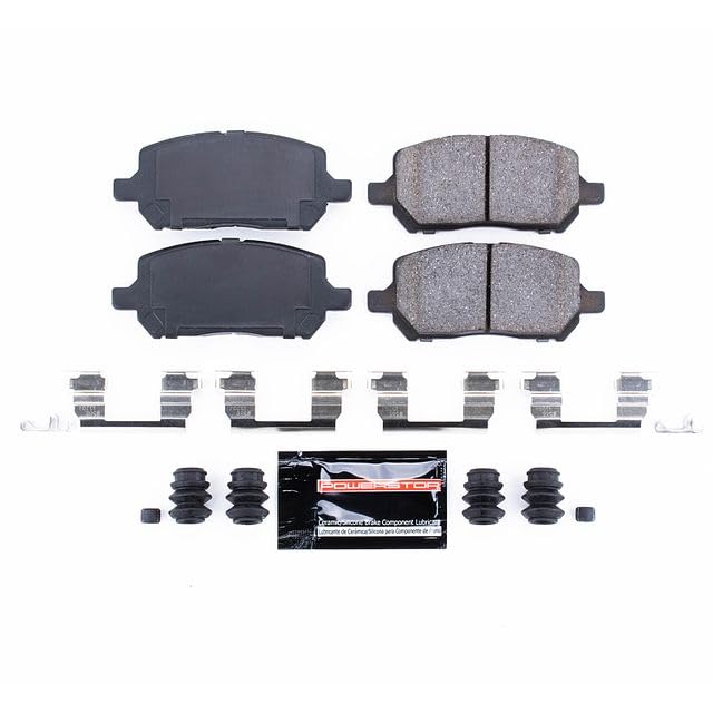 Power Stop Z23-956 Z23 Evolution Sport Carbon Fiber Infused Ceramic Brake Pads with Hardware For Chevrolet Cobalt, Pontiac G5, Pontiac Pursuit, Saturn Ion [Model Specific]