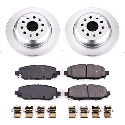 Power Stop CRK7942 Geomet® Coated Brake Kit Rear For Jeep Wrangler 2018-2022 [Vehicle Specific]