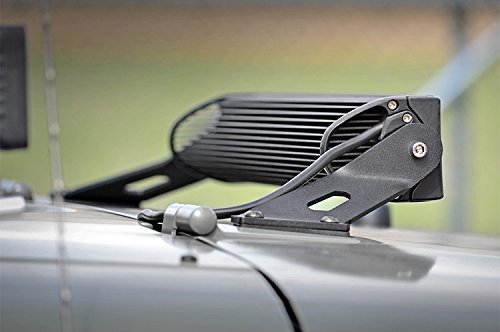 20" Rough Country Hood LED Brackets for 2007-2018 Jeep Wrangler JK - 70533