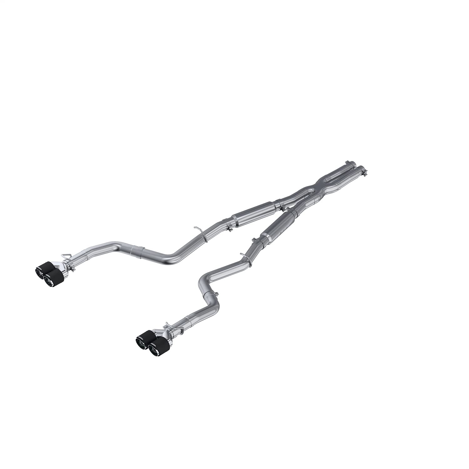 15-16 MBRP Dodge Challenger RT 5.7L T304 SS 3in Dual Rear Cat-back CF Quad Tips - Street