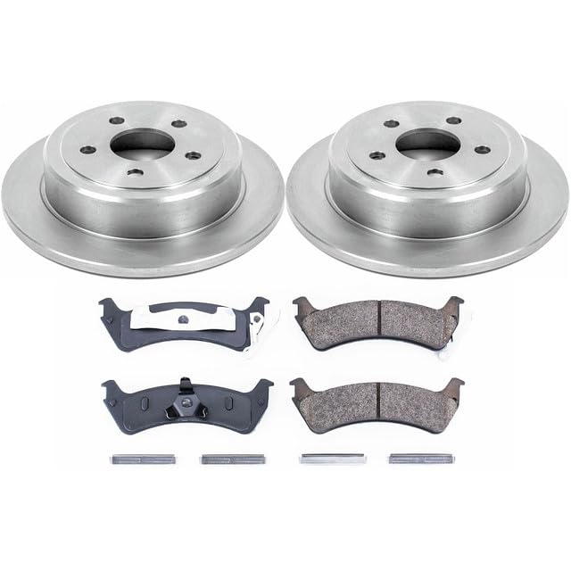 Power Stop KOE5098 Rear Replacement Brake Kit-OE Brake Rotors & Ceramic Brake Pads For Ford Windstar 1995-2003 [Model Specific]