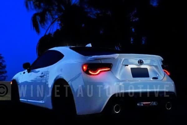 Winjet DRL LED Tail lights for [2013 2014 2015 2016 2017 2018 2019 2020 Scion FR-S Toyota 86 Subaru BRZ] Street Series