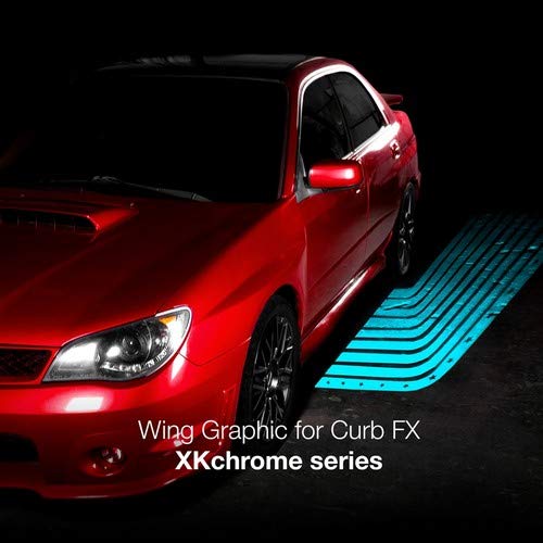 XKGLOW 2pc CurbFX Film+Optic Angel Wing Style XK-CFX-Film-Wing
