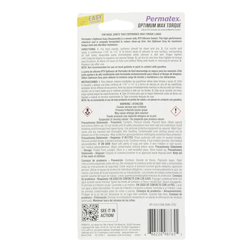 Optimum Grey Permatex Gasket Maker 3 oz