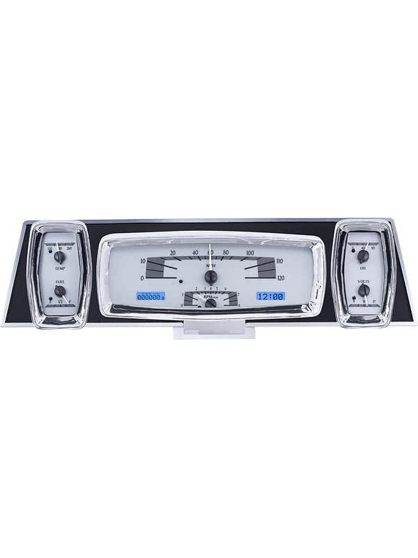 Analog Dash Gauge System Dakota Digital Kit Silver Alloy Blue VHX-61L-S-B 61 62 63 Lincoln Continental