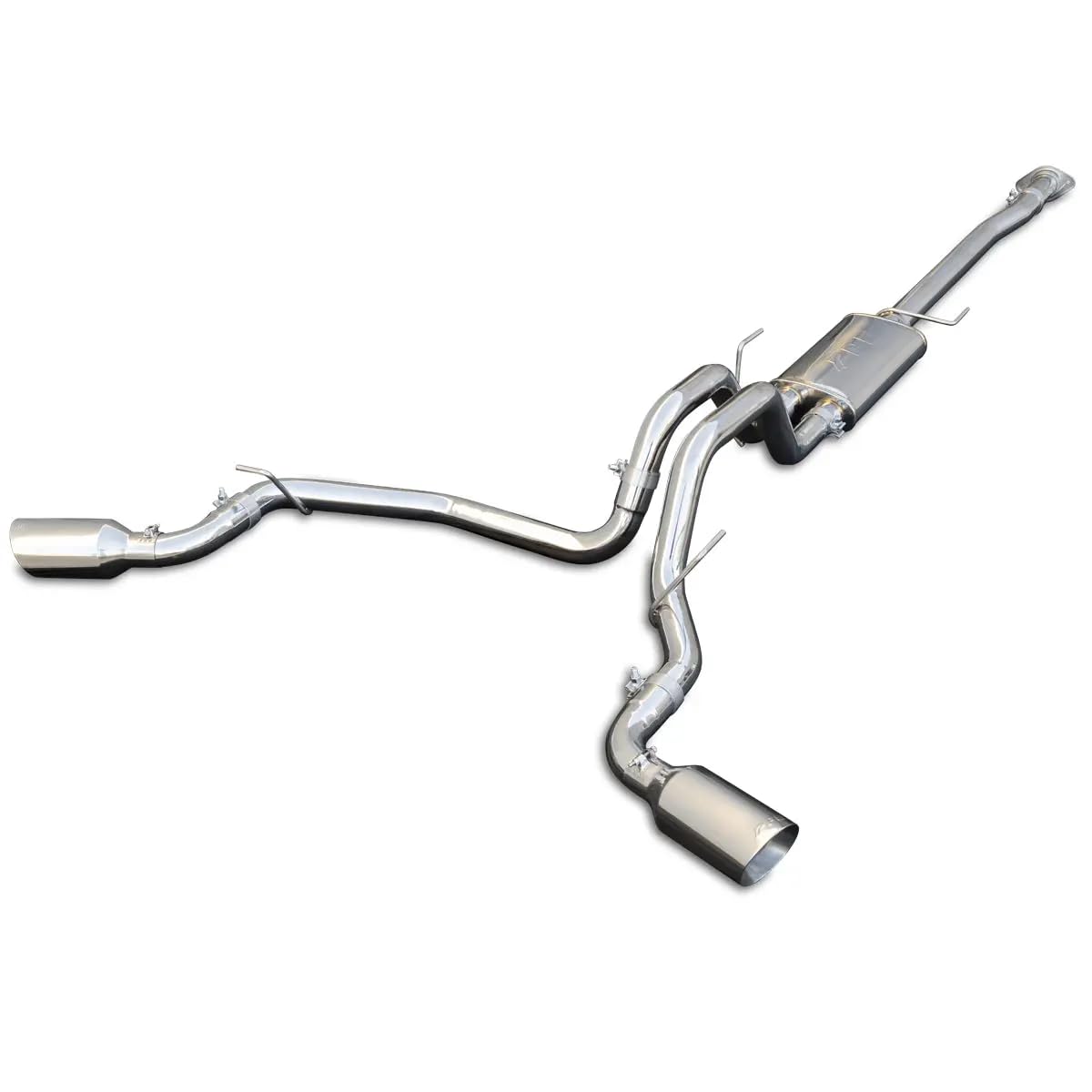 Cat-Back Ford F150 Exhaust Systems 2015-2022 Raw Tubes Polished Tips