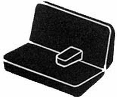 Custom Fit FIA TR48-11 BLACK Bench Seat Cover Front Seat - Saddle Blanket, (Black)