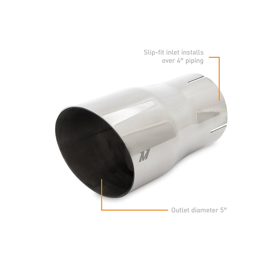 Mishimoto Exhaust Tip Single Wall, 4" inlet, 5" Outlet