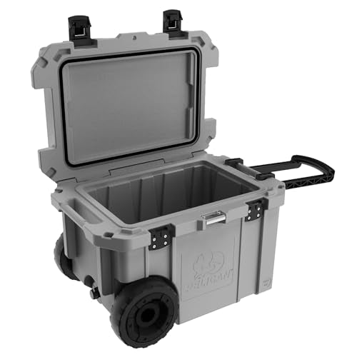 Pelican 45 Quart Elite Cooler with Wheels (Dark Grey/Black)