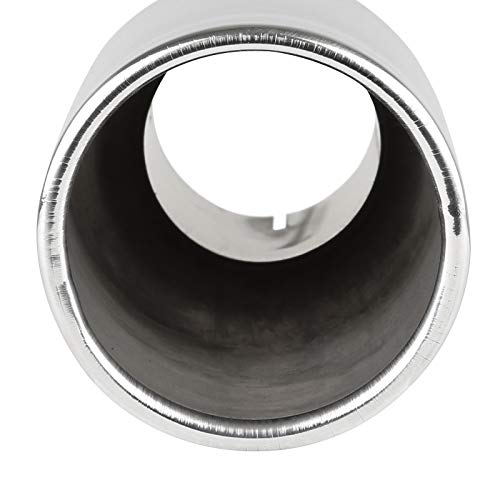 2.5" Inlet Spec-D Tuning 3.875" Outlet Slant Stainless Steel Dual Exhaust Muffler Tip