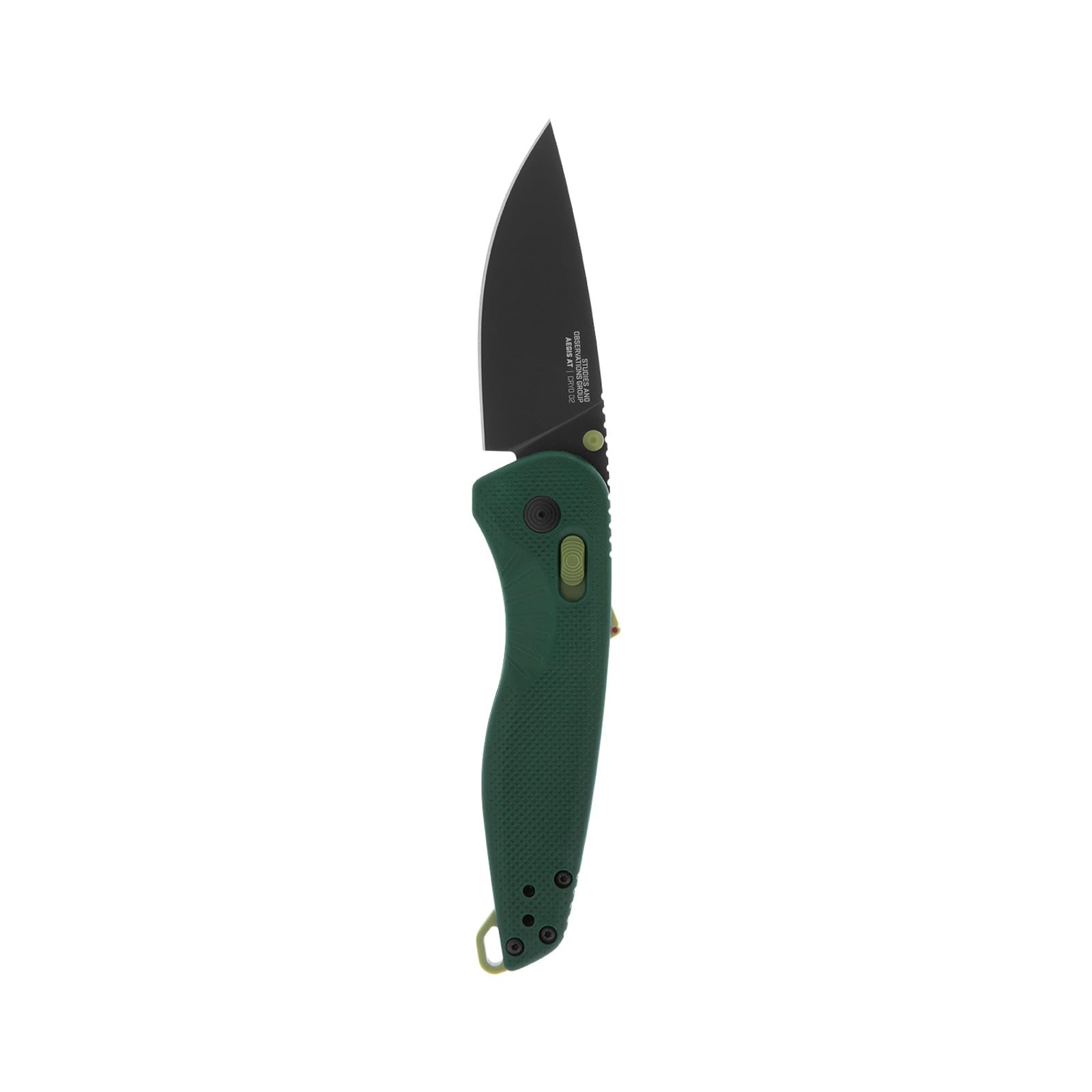 SOG Aegis Folding AT Ambidextrous Outdoor Pocket Easy to Carry Knives | CRYO D2 Stainless Steel Blade | AT-XR Lock, Forest/Moss