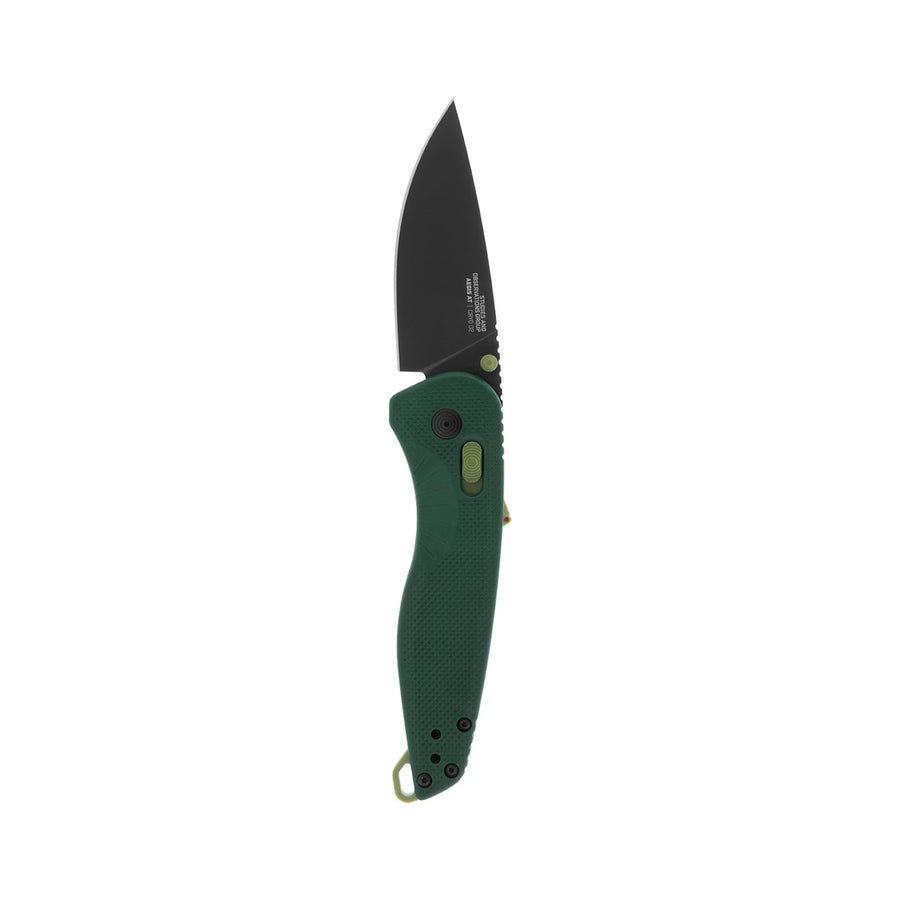 SOG Aegis Folding AT Ambidextrous Outdoor Pocket Easy to Carry Knives | CRYO D2 Stainless Steel Blade | AT-XR Lock, Forest/Moss
