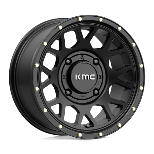 KMC KS135 ATV Grenade 15x10 4x156 +0mm Satin Black Wheel Rim 15" Inch