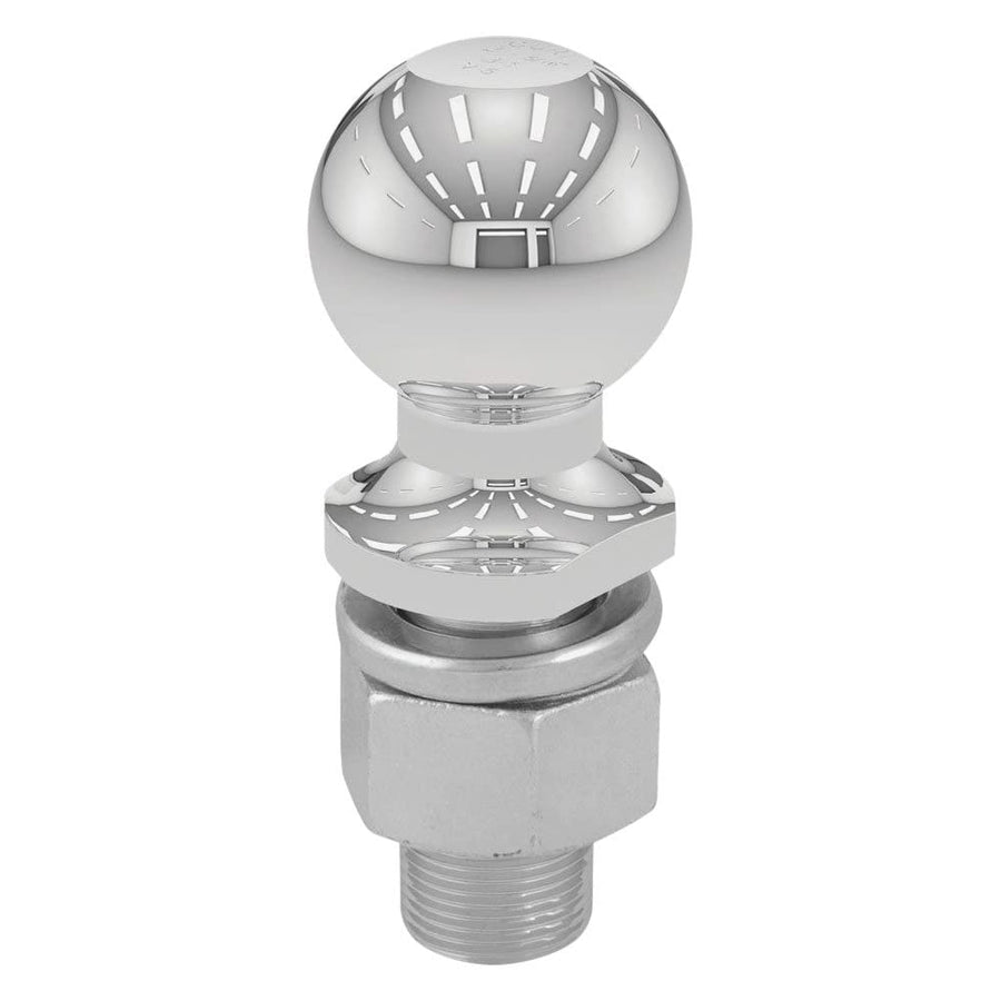 2-5/16-Inch CURT Chrome Trailer Hitch Ball, 15,000 lbs, 1-1/4 x 2-5/8-Inch Shank, Packaged