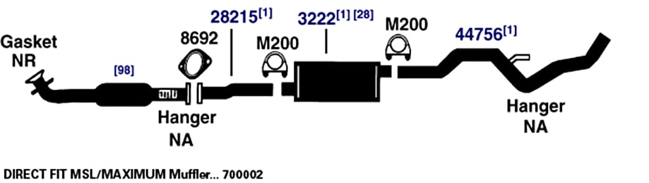 Muffler AP Exhaust 3222