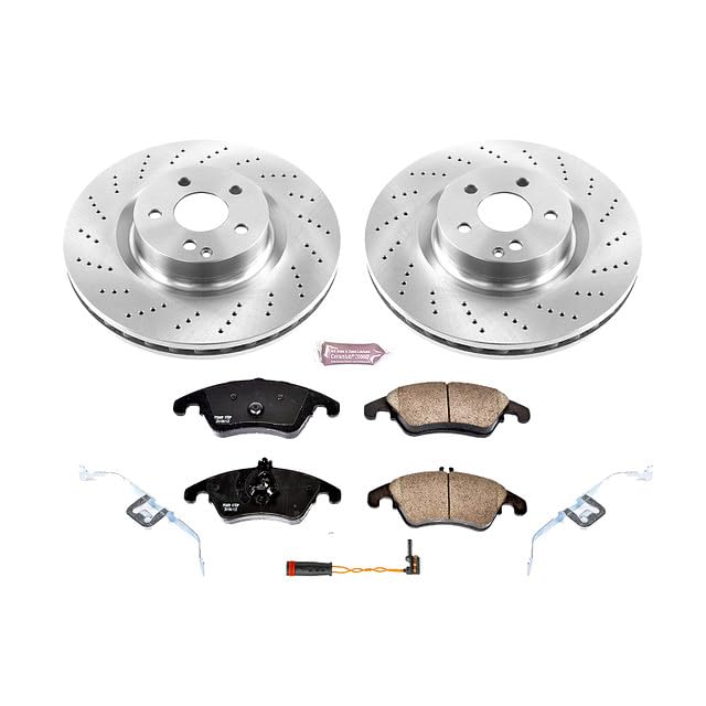 Power Stop Autospecialty KOE6207 Front Replacement Brake Kit-OE Brake Rotors & Ceramic Brake Pads For Mercedes-Benz C250, Mercedes-Benz E550, Mercedes-Benz E550 [Model Specific]