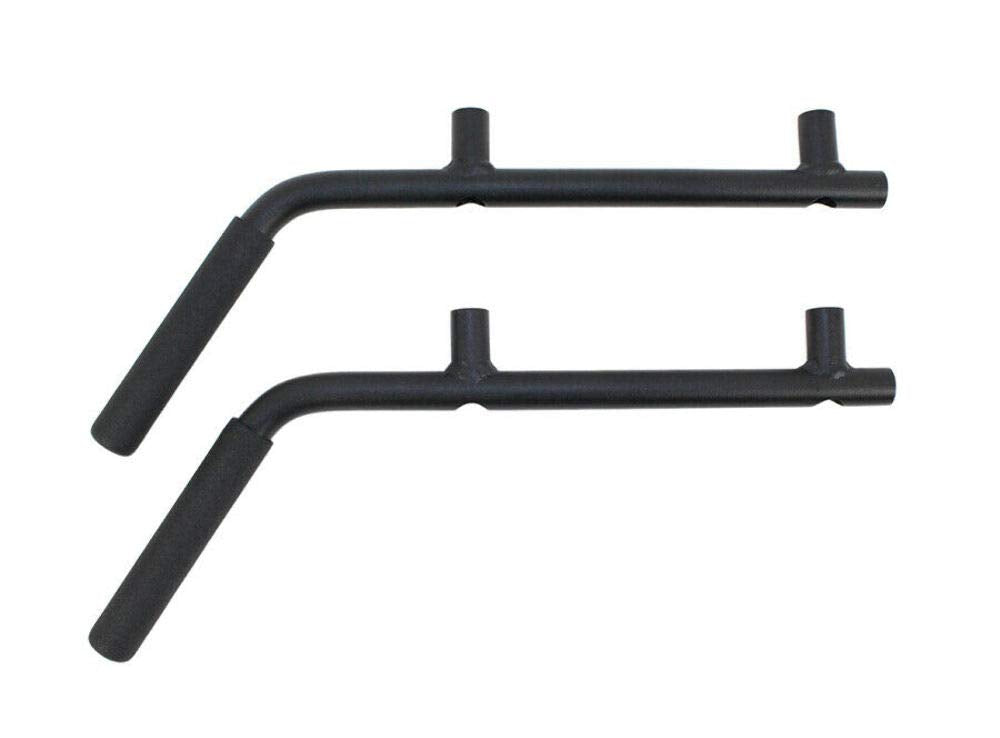 Fishbone Jeep Offroad Grab Handles Front and Rear 07-17 Wrangler JK 4 Door Steel Black Textured Powdercoat