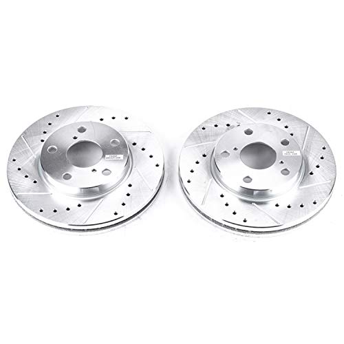 Power Stop Front JBR714XPR Drilled & Slotted Rotor Pair For Lexus SC300 1992-1998 [Model Specific] Evolution