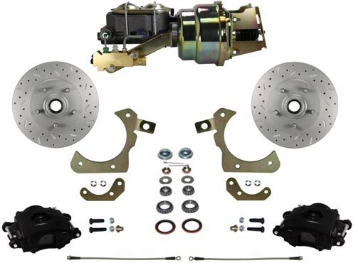 Power Brakes Front Disc Conversion Kit With Disc Valve Leed Maxgrip Xds