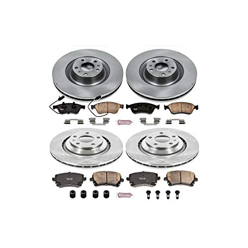Power Stop Autospecialty KOE5746 Front and Rear Replacement Brake Kit-OE Brake Rotors & Ceramic Brake Pads