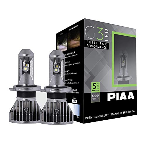G3 H4 LED Bulb Piaa (6200K 12/24V 24W Twin Pack), White