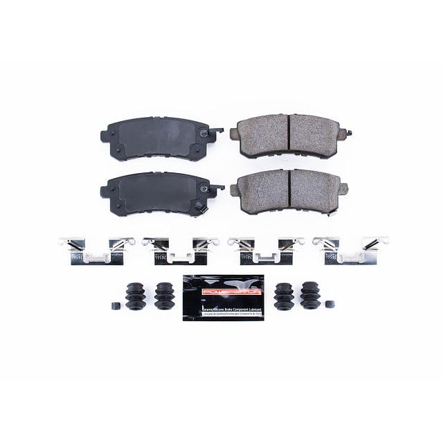 Power Stop Z23-1510 Z23 Evolution Sport Rear Carbon Fiber Infused Ceramic Brake Pads with Hardware