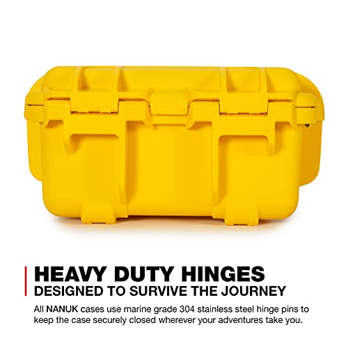 Waterproof Nanuk 905 Hard Case with Padded Dividers - Yellow