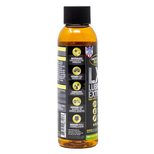 LX4 Lubricity Extreme – Hot Shot's Secret Fuel System Protection – Lubricates and Protects Fuel Pump and Injectors – Prevents Wear and Damage – For Gasoline or Diesel Engines – 4 Oz
