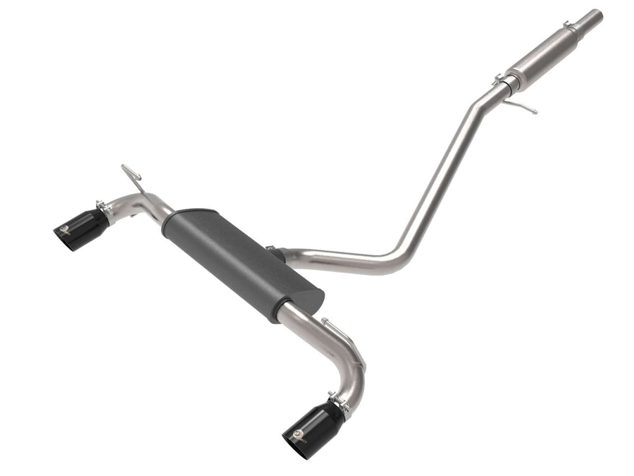 Vulcan Series aFe Power 2-1/2 IN 304 Stainless Steel Cat-Back Exhaust System Black Fit Ford Sport 21-22 L3-1.5L (t)/L4-2.0L (t) 49-33142-B