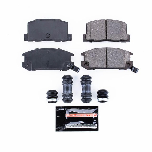 Power Stop Z23-657 Z23 Evolution Sport Carbon Fiber Infused Ceramic Brake Pads Rear with Hardware For Toyota MR2 1991-1995 | Toyota MR2 Spyder 2000-2005 [Vehicle Specific]