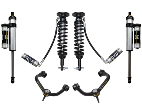 1.75-2.63" Lift, Stage 4 Suspension System, ICON Tubular UCA, Compatible with 2014 Ford F150 2WD, K93074T