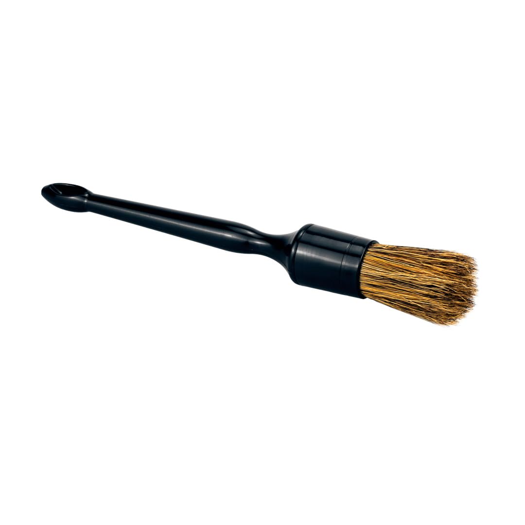 Maxshine Premium Universal Natural Boar’s Hair Detailing Brush #14 – Plastic Handle with No-Shed Bristles – Ideal for Cleaning Engines, Wheels, Interiors, Air Vents & More