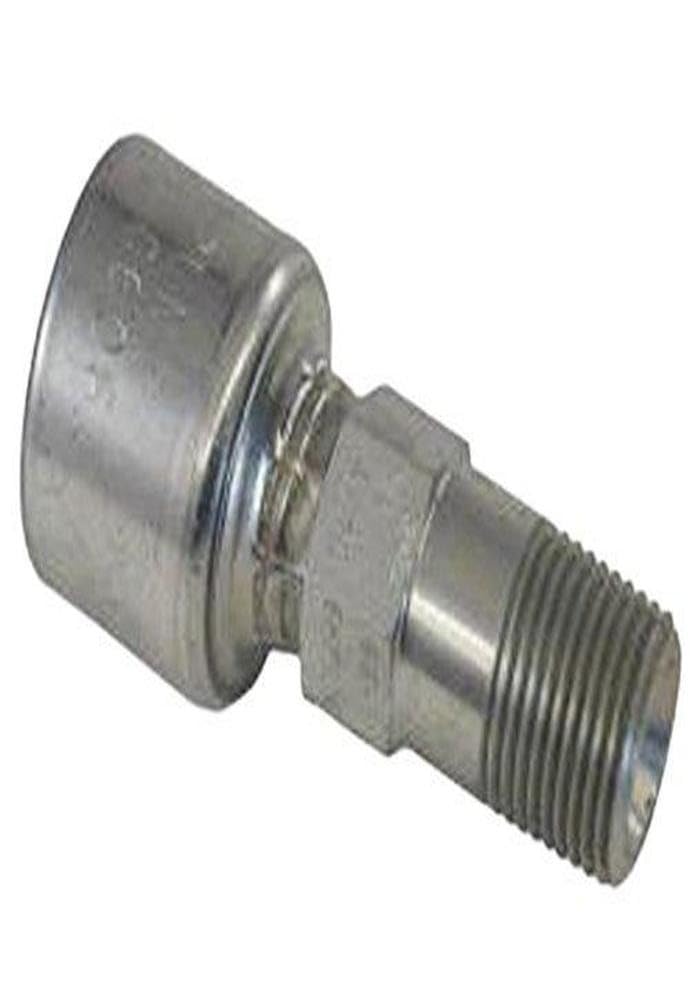 MegaCrimp Gates 4G-6MPLN Couplings, Male Pipe Long Nose, Zinc Plated Carbon Steel, 2.56", 1/4" ID