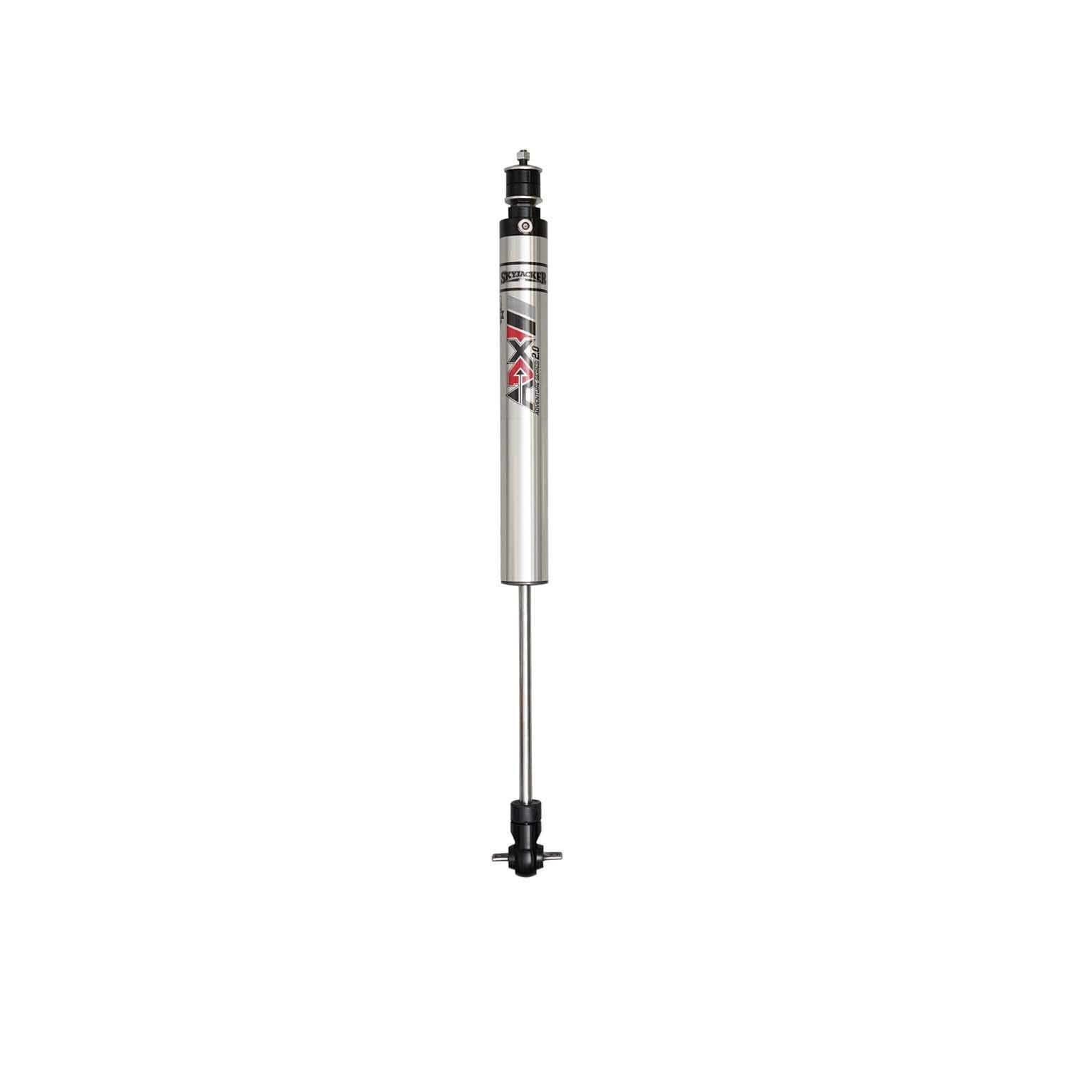 Skyjacker Monotube Shock, 18.2 in Compressed / 28.8 in Extended, Front, Aluminum, Silver Anodized, compatible with Jeep Cherokee/Wrangler TJ 1984-2006, Each